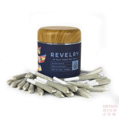Blackberry Lemonade Sativa 56 Cannabis Pre-Rolls 28 Grams by Revelry Herb Co obtain high